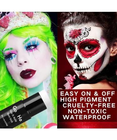 Mysense Cream-Blendable Purple Pink Face Body Paint Stick (1.06 Oz) Purple Pink Makeup Stick for Adults Children Halloween Cosplay SFX Makeup Waterproof Pink Eye Black Stick - Buy Online on GoSupps.com