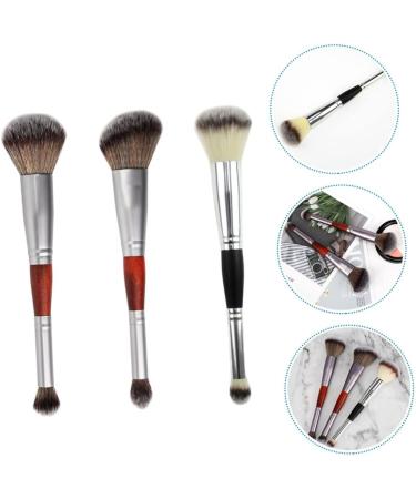 Baluue 3pcs Double-ended Makeup Brush Female Makeup Tool Highlight Woman Eyeshadow Brush Artificial Fiber - Buy Online on GoSupps.com