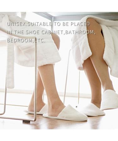 KRISMYA 24 Pairs Spa Slippers - Non-Slip Disposable Closed Toe Slippers for Men and Women | Ideal for Hotel, Home, Guest Use - White - Buy Online on GoSupps.com