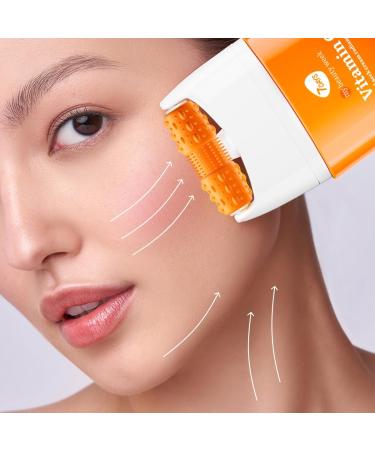  7Days 7DAYS Face Lifting Cream with Vitamin C | Korean Skincare Face Moisturizer | Anti-Aging Face and Neck Cream for Women | Anti-Puffiness and Skin Toning Roller Massager - Buy Online on GoSupps.com