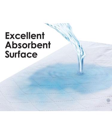 2 Pack Heavy Absorbency Washable Underpads - Large 34 x 36 Bed Pads for Incontinence & Pets - Made in USA - Buy Online on GoSupps.com