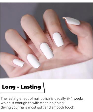 White Gel Nail Polish - Waterproof Gel Nail Varnish - Soak Off UV LED Nail Polish Gel - Long Lasting and Chip Resistant Gel Varnish - Nail Art Starter Manicure DIY at Home (B001 White) - Buy Online on GoSupps.com