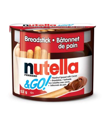 Nutella and Go Snack Packs  Chocolate Hazelnut Spread with Breadsticks  10ct  52g/1.8 oz per pack  Imported from Canada} - Buy Online on GoSupps.com