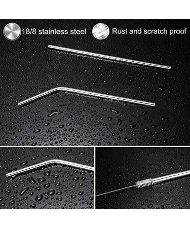 Stainless Steel Straws FDA-Approved Ultra Long 8.5'' and 10.5'' Drinking Metal Straws for 20oz 30oz Stainless Tumblers Rumblers Cold Beverage - GGR (Set of 9) - Buy Online on GoSupps.com
