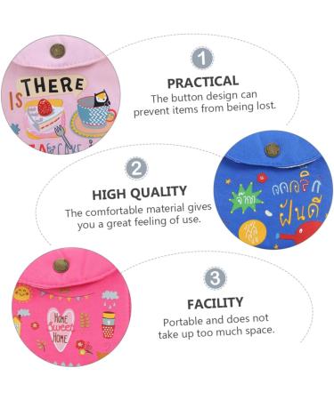 Buy Healeeved 6 STK Canvas Storage Bags for Women's Tampons - Mini Zipper Travel Wallets in Blue & Yellow - Perfect for Menstrual Bandages Ideal Change Bags - Buy Online on GoSupps.com