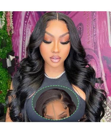 Wear and Go Glueless Wig for Beginners  Human Hair Pre Plucked Body Wave Lace Front 4X4 Closure Wigs for Women with Baby Hair 22 Inch 22 Inch Glueless 4x4