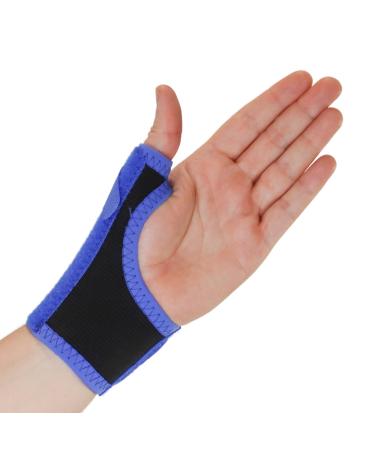 Solace Bracing Thumb Support Max - British Made NHS Thumb Spica Splint for CMC Pain, Arthritis, Tendonitis, RSI - Black/Blue - L - Left Hand - Buy Online on GoSupps.com