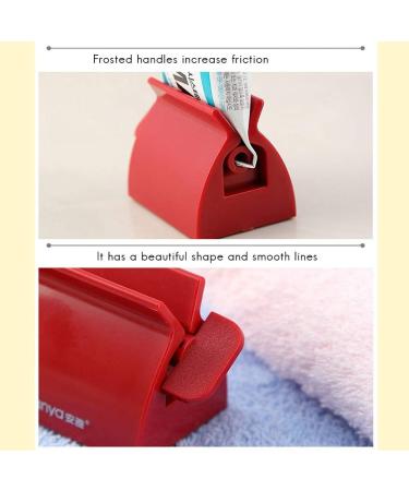 Kylewo Roll Tube Toothpaste Press Toothpaste Seat Holder Stand for Bathroom Tube Squeezer Tube Squeezer Red - Buy Online on GoSupps.com
