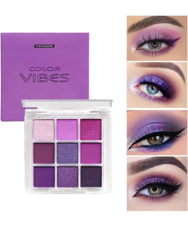 URQT 4 Pack Eyeshadow Palette Set - Rich Colors Eye Makeup Kit | Black Blue Green Purple | Matte & Glitter Shades for Natural Looks - Buy Online on GoSupps.com