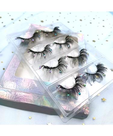 Mink Lashes with Glitter Rhinestones - AF08 Crystal 2022 Eyelashes | Premium Quality - Buy Online on GoSupps.com