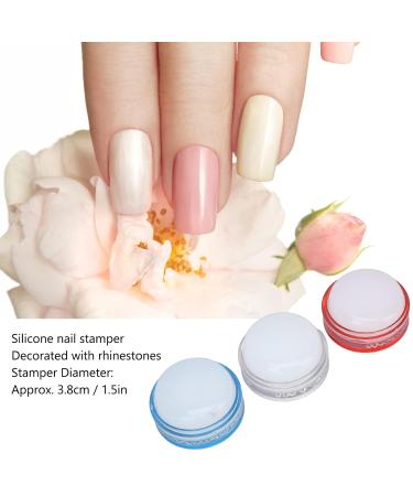Buy 9PCs Nail Art Stamper Set - Clear Jelly Silicone for DIY French Manicure Designs | International Shipping Available - Buy Online on GoSupps.com