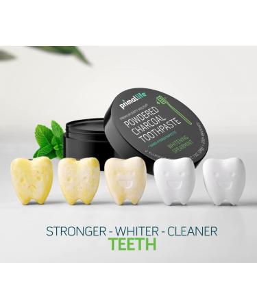 2 Pack of Primal: Life Organics! - Dirty Mouth Toothpowder Activated Charcoal Tooth Cleaning Powder Essential Oils with Kaolin & Bentonite Clay Organic Whitening Spearmint 1 oz +LuxProdX Sticker - Buy Online on GoSupps.com