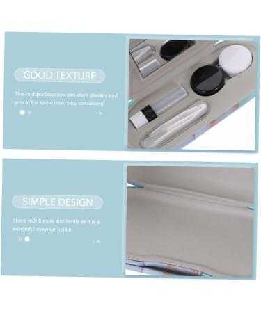 Solustrie Double-Lodged Glasses Case - Multi-Purpose Lens & Contact Holder for Travel | Stylish Sunglasses Decor & Invisible Tool Storage - Buy Online on GoSupps.com