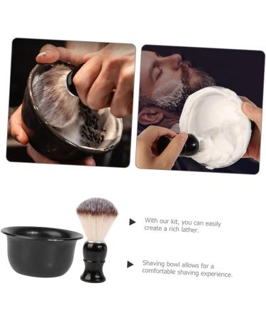 Premium Hair Shaving Brush Set - Razor Soap Cup & Beard Growth Tools for Perfect Shave | Ideal Gift for Grooming Enthusiasts - Buy Online on GoSupps.com