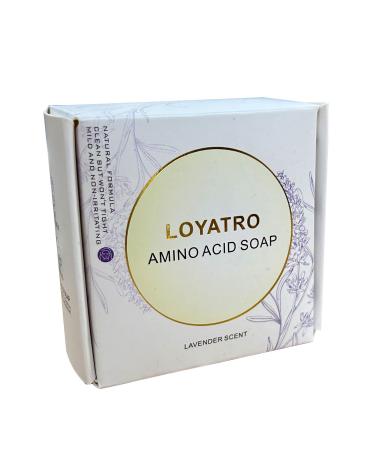 Lavender Essential Facial Cleansing Bar with Glycerin Pure & Transparent Gentle Face Wash Bar Soap Free of Harsh Detergents Dyes & Hardeners 3.5 oz