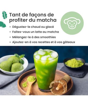 PureChimp Matcha Ceremonial 100g Th 100% pur en poudre l'ombre pour latte infusions & recettes Sachet compostable Riche en antioxydants - Buy Online on GoSupps.com