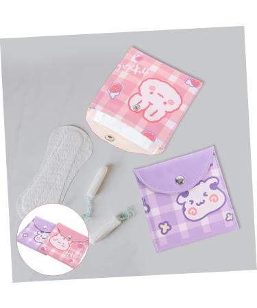 Goohochy Ladies Tie 2-Piece Cushion Bag - Large Capacity Menstrual Pillow Container & Decorative Period Bag for Girls - Buy Online on GoSupps.com