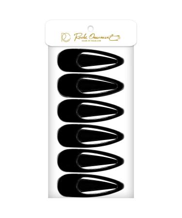 RC Roche 6 Pack Crocodile Hair Clips for Women - Duck Beak Non-Slip Wide Teeth Alligator Clamps - Small Black Hair Accessories - Buy Online on GoSupps.com
