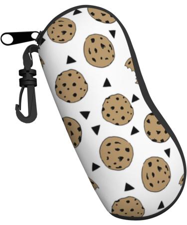 OPSREY grass Pot Leaf printed Glasses Case Portable Zip Storage Case Neutral Sunglasses Soft Case Cookies Food Chip Biscuits One Size - Buy Online on GoSupps.com