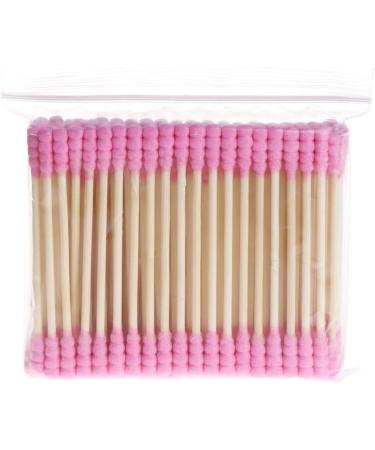 Rtengtunn 100pcs Double Head Cotton Swabs - Cosmetic Makeup & Ear Bud Cleaning Tools - Blue - Buy Online on GoSupps.com