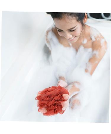 4pcs Exfoliating Bath Scrub Balls - Mesh Shower Sponges & Poufs for Ultimate Body Scrub | Portable Cartoon Loofas - Buy Online on GoSupps.com