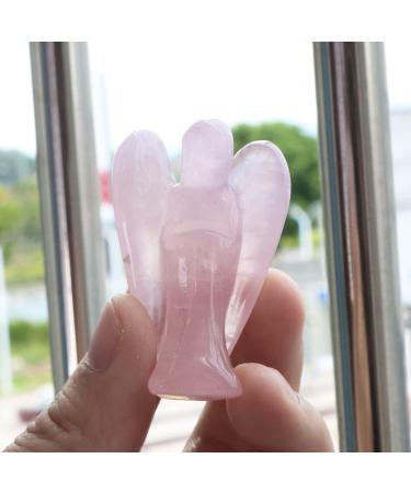 Artistone Rose Quartz Crystal Angel Figurine and Heart Healing Set Hand Carved Pink Pray Angel Heart Stone Chakra Reiki Balancing Set for Collection Mental Healing(Gift Box) Rose Quartz(2pcs) - Buy Online on GoSupps.com