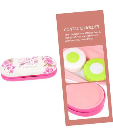 Buy Healeved Double-Layer Glasses Case for Children - Pink Terrarium Design | Practical Lensing Holder & Contact Lens Solution Bottle - 16.5x7x5.5cm | International Shipping - Buy Online on GoSupps.com