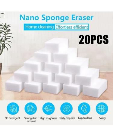 20pcs 100 X 70 X 30mm Melamine Sponge High Density Eraser Cleaner Cleaning Sponges for Dish - Buy Online on GoSupps.com