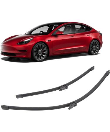 Front Windshield Wipers Windshield Wiper Blades 2PCS Front Windshield Wipers Low Noise 26in and 19in Windscreen Wiper Blades Replacement for Tesla Model 3 Y - Buy Online on GoSupps.com