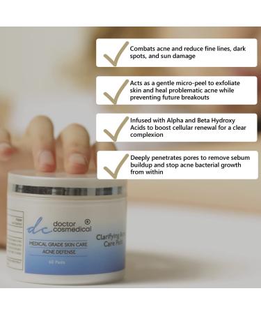 Clarifying Acne Control Pads | Glycolic Acid & Salicylic Pads for Clear Skin | Dermatologist Tested | 60 Count - Buy Online on GoSupps.com