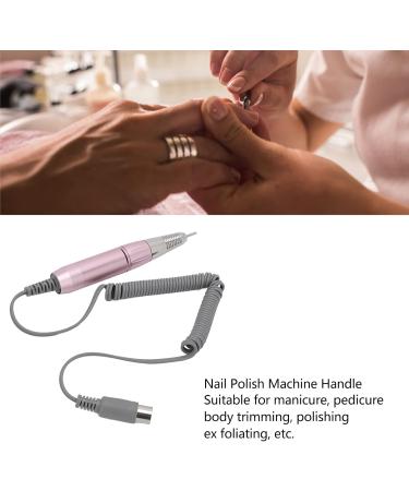 Nail Drill Handle Pink Electric File with Adjustable 0-3000rpm for Salon Pedicure ABS Metal Pink 5 Pin Plug - Buy Online on GoSupps.com
