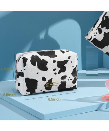 Portable Cows Makeup Bag - Travel Cosmetic Organizer for Women/Girls | Waterproof Toiletry Storage Pouch - White - Buy Online on GoSupps.com
