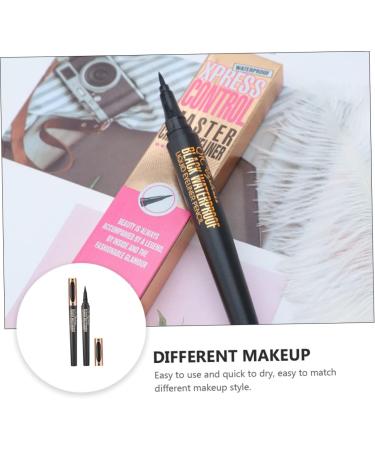 FOMIYES 2pcs Makeup Eyeliner Black Eyeliner Pen Cosmetic Pens Eye Grooming Pens Cosmetics No Smudge 1 count (Pack of 1) As Shown - Buy Online on GoSupps.com