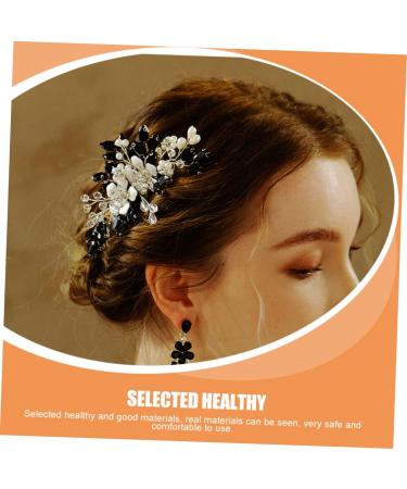 Beaupretty the pearl flower comb Bride hair side comb Bridal hair side comb wedding hair accessories hair decor for wedding Hair fork the flowers Wedding Supplies rhinestones Accessories - Buy Online on GoSupps.com