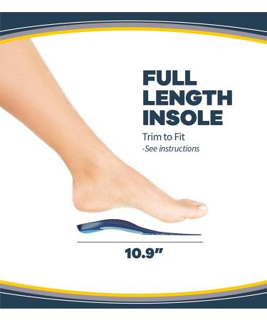 Dr. Scholls Plantar Fasciitis Pain Relief Orthotics for Women - Size 6-10 | Clinically Proven Relief & Prevention | Trim-to-Fit Design | 1 Pair - Buy Online on GoSupps.com