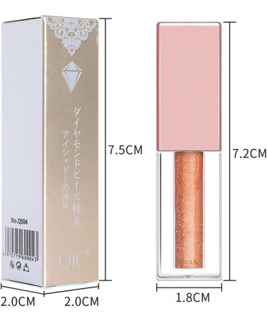 Liquid Eyeshadow 38g Sparkling Eyeshadow Liquid Pearlescent Eyeshadow Nonsmudge Waterproof and Long Lasting Bronze Gold - Buy Online on GoSupps.com