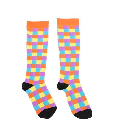 Vitdipy 1 pair of compression stockings breathable promote blood circulation knee-high compression stockings for running sports travel nurse S-M