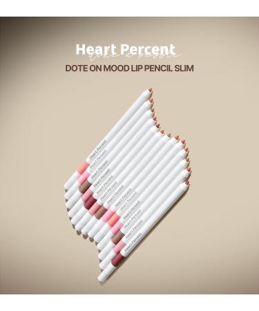 Heart Percent Dote On Mood Lip Pencil #03 Oat Beige - Slim Retractable Lip Liner & Lipstick with Built-In Sharpener for Perfectly Defined Lips - International Shipping Available - Buy Online on GoSupps.com