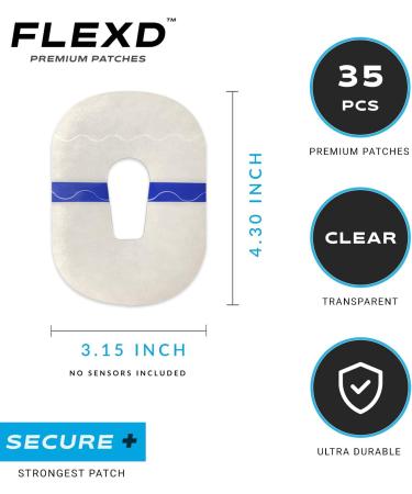 Flexd G6 Adhesive Patches (35 Pcs) - Clear, Durable, Waterproof Overpatch - Buy Online on GoSupps.com