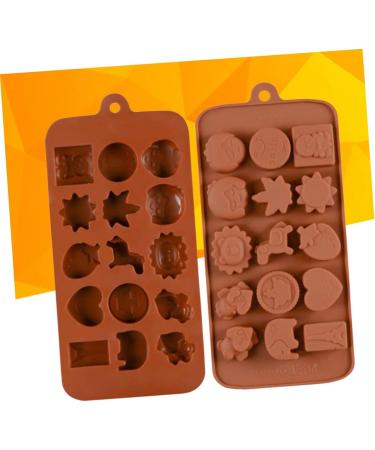 3pcs 15 Fudge Molds Non-Stick Mold Cartoon Animal Mold Silicone Mold Fondant Molds Bakeware Silicone Candy Mold Silicone Baking Molds Candy Molds Biscuits Cake Chocolate Candies mediumx3pcs Coffeex3pcs - Buy Online on GoSupps.com