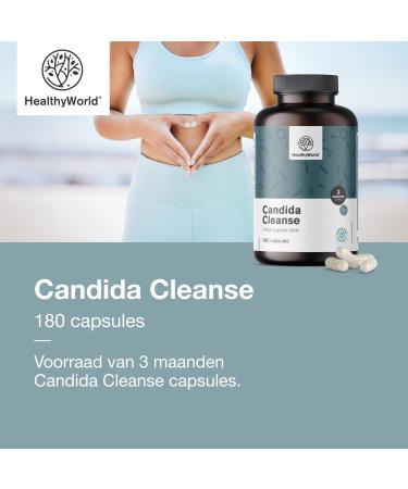Be Healthy Group doo Candida Cleanse 180 capsules 3month supply Alcoholfree Formula with 16 Active Ingredients including Zinc Support of the intestinal flora Lactobacillus Acidophilus - Buy Online on GoSupps.com