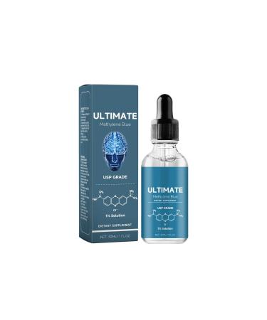 Methylene Blue Pharmaceutical Grade-Boost Energy & Increase Absorption USP Grade Methylene Blue 1%- No Formaldehyde No Gluten No Alcohol Liquid Drops