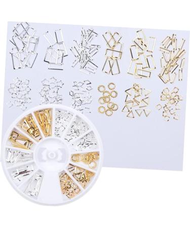 FRCOLOR 4 Boxes DIY Fingernail Plasters Nail Accessories Nails Making at Home Rivet Decoration Nail Decorations for Nail Art Rhinestones Gold Decoration Manicure Rivet Nail Rivet Triangle Metal - Buy Online on GoSupps.com