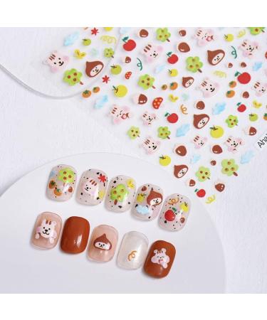 Fashion Handmade Self-Adhesive DIY Animal Decals Nail Art Decorations Manicure Accessories Nail Stickers(Style 3) - Buy Online on GoSupps.com