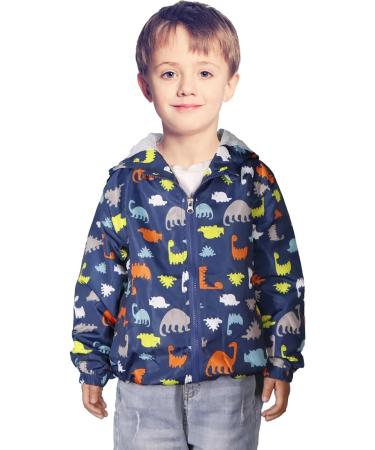 JinBei Kids Hooded Waterproof Windbreaker Jacket - Sunscreen Outwear Raincoat for Boys 1-7 Years 140 Bleu - Buy Online on GoSupps.com