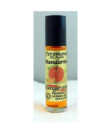 6 PIECES BRYBRADAN TANGERINE/MANDARINA PHEROMONE OIL 1/3OZ 10ML ROLL ON BOTTLE Tangerine 6