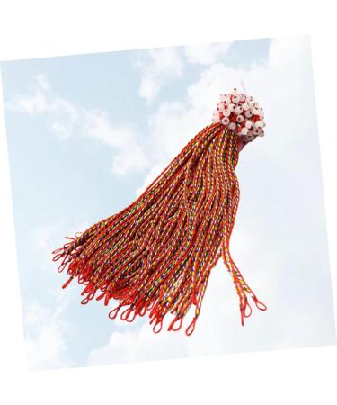 COHEALI Braided Bracelet 100pcs Girls Handmade Braided Bracelets Handcraft Bracelet Red Rope Beaded To Weave Miss - Buy Online on GoSupps.com