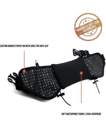 World Voyager Hydration Belt for Runners - High-Quality Reflective Smartphone Pocket BPA-Free Bottles - Black - Buy Online on GoSupps.com
