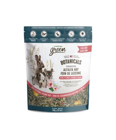 Living World Green Botanicals Premium Alfalfa Hay Herb & Flower Mix 340 g (12 oz)