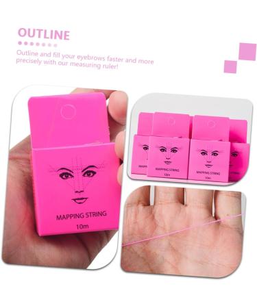 Mipcase 2 Boxes Ink Pattern Embroidery Ruler Accessories for Reliable Eyebrow Ruler Cosmetic Eyebrow Shape - Buy Online on GoSupps.com